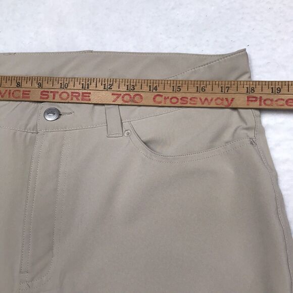 PETER MILLAR EB66 Golf Pants Men 36x30 Khaki Tan Crown Sport Stretch Fabric - Picture 14 of 16